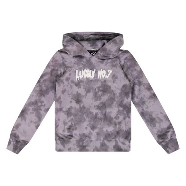 Lucky No. 7 Jongens hoodie - Minimal grijs